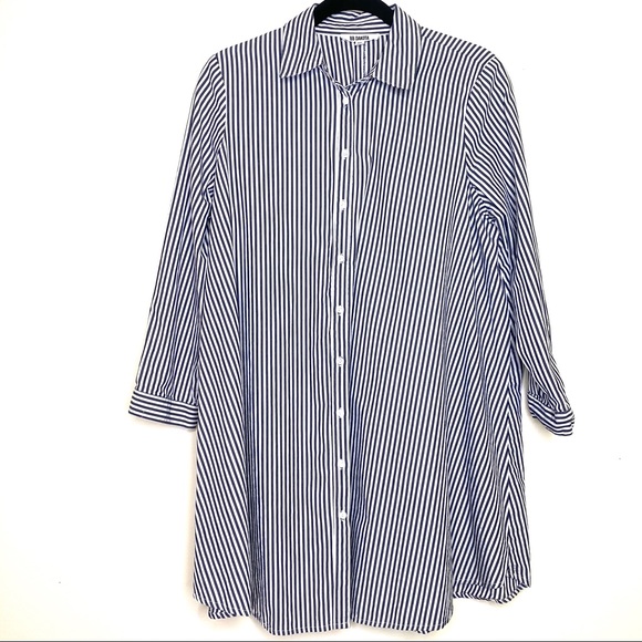 BB Dakota Dresses & Skirts - BB Dakota Olsen Stripe Shirt Dress Cotton Size M
